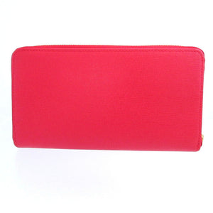 未使用 フルラ レザー レッド 赤 ラウンドファスナー長財布 財布 1705【中古】FURLA