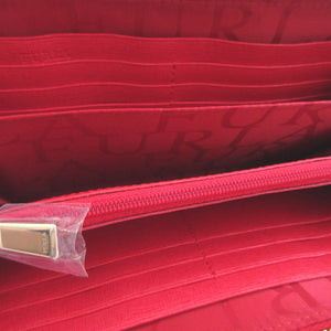 未使用 フルラ レザー レッド 赤 ラウンドファスナー長財布 財布 1705【中古】FURLA