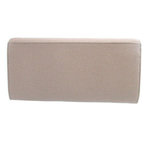 未使用 フルラ レザー ベージュ 2つ折り長財布 財布 1706【中古】FURLA