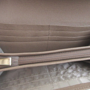 未使用 フルラ レザー ベージュ 2つ折り長財布 財布 1706【中古】FURLA