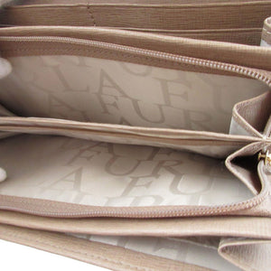 未使用 フルラ レザー ベージュ 2つ折り長財布 財布 1706【中古】FURLA