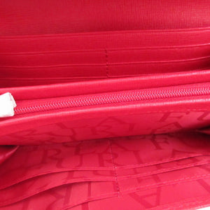未使用 フルラ レザー レッド 赤 2つ折り長財布 財布 1707【中古】FURLA