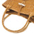 美品 ロンシャン ロゾ クロコ型押しレザー キャメル ハンドバッグ 1729【中古】Longchamp
