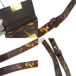 ボッテガヴェネタ ザ クラシック レザー ブラウン系 ショルダーバッグ 1730【中古】BOTTEGAVENETA