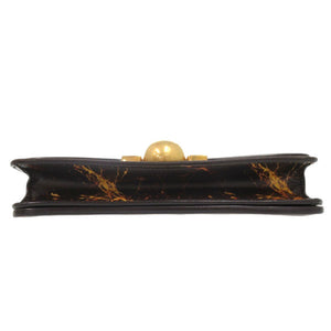 ボッテガヴェネタ ザ クラシック レザー ブラウン系 ショルダーバッグ 1730【中古】BOTTEGAVENETA