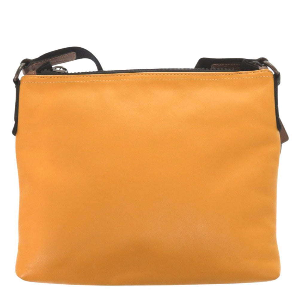 美品 コーチ ディズニー コラボ レザー アイボリー オレンジ ショルダーバッグ 1731【中古】COACH