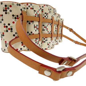 美品 バーバリーブルーレーベル ドット柄 変形 リュック デイパック PVC レザー 1735【中古】BURBERRY BLUE LABEL