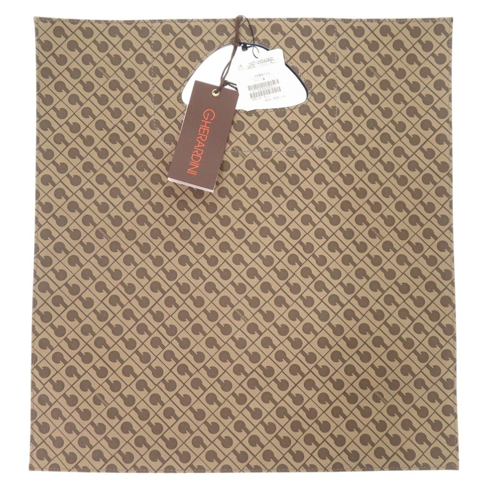 新品同様 ゲラルディーニ 130周年 限定 YGT-5956080C PVC ブラウン ハンドバッグ 茶 1740【中古】GHERARDINI