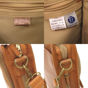 美品 吉田カバン PORTER ポーター レザー ブラウン系 2WAY ビジネスバッグ ブリーフケース 1741【中古】YOSHIDA & CO., LTD. メンズ