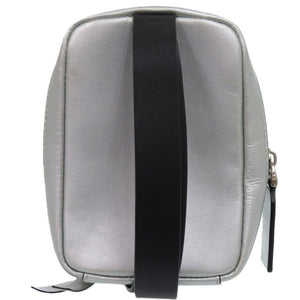 美品 ヴァレンティノ ガラヴァーニ ネックホルダー レザー メタリックシルバー 銀 ショルダーバッグ 1745【中古】Valentino Garavani