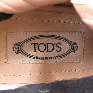 未使用 トッズ ショートブーツ ヒール サイズ40 1/2 レザー ピンク 1750【中古】BURBERRY