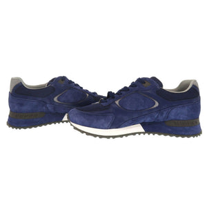 美品 ルイ ヴィトン ランアウェイ ライン ダミエアンフィニ スエード サイズ5 1/2 ブルー スニーカー LV 1752【中古】LOUIS VUITTON メンズ