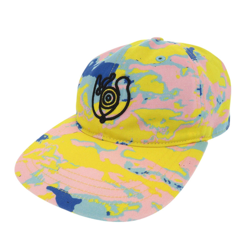 美品 ロエベ EYE NATURE アイ ネイチャー 1720595 キャップ コットン イエロー 帽子 1767【中古】LOEWE