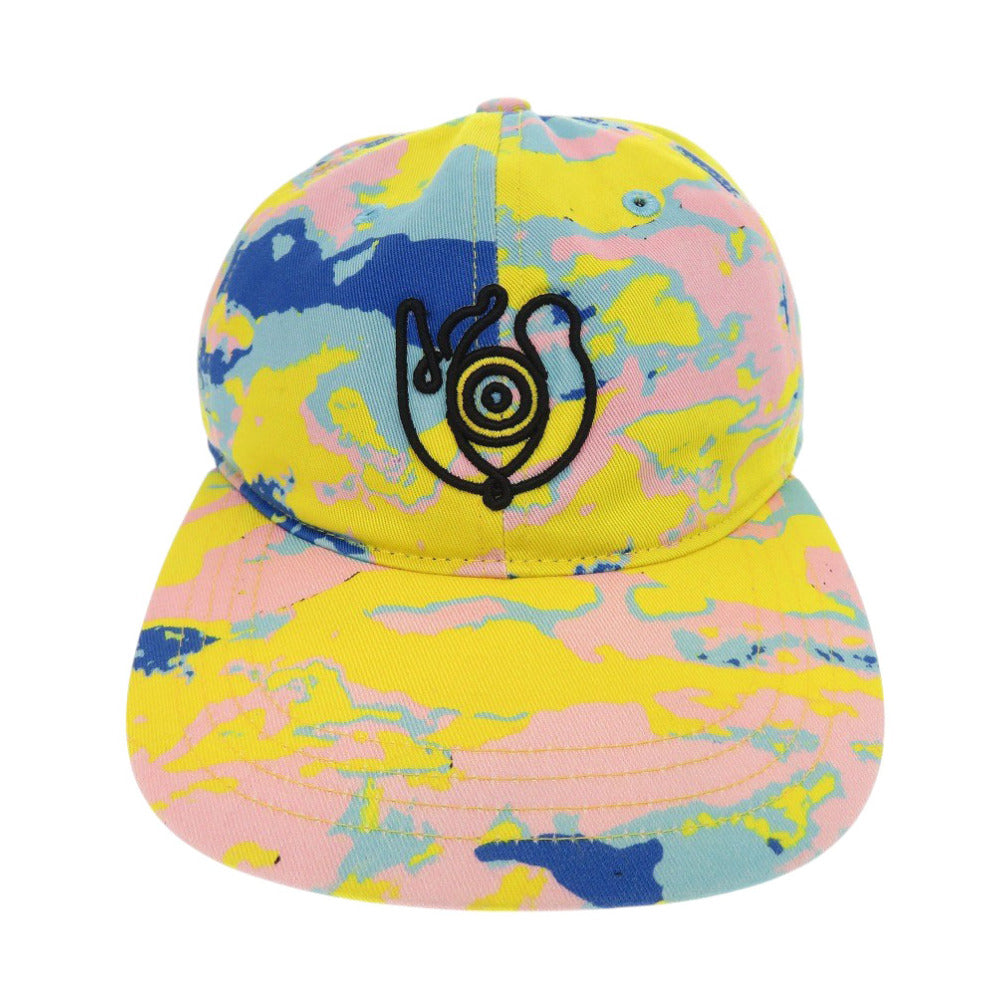 美品 ロエベ EYE NATURE アイ ネイチャー 1720595 キャップ コットン イエロー 帽子 1767【中古】LOEWE