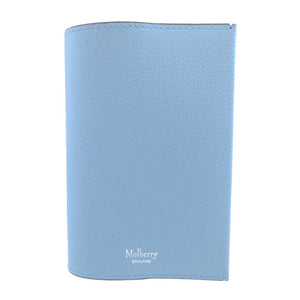 未使用 マルベリー RL8162 レザー 水色 パスポートスリップ パスポートケース 1772【中古】Mulberry