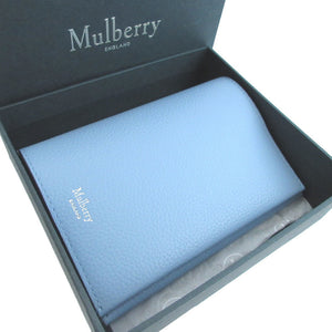 未使用 マルベリー RL8162 レザー 水色 パスポートスリップ パスポートケース 1772【中古】Mulberry