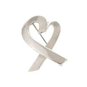 美品 ティファニー ラビングハート シルバー925 ブローチ 1776【中古】TIFFANY&Co.