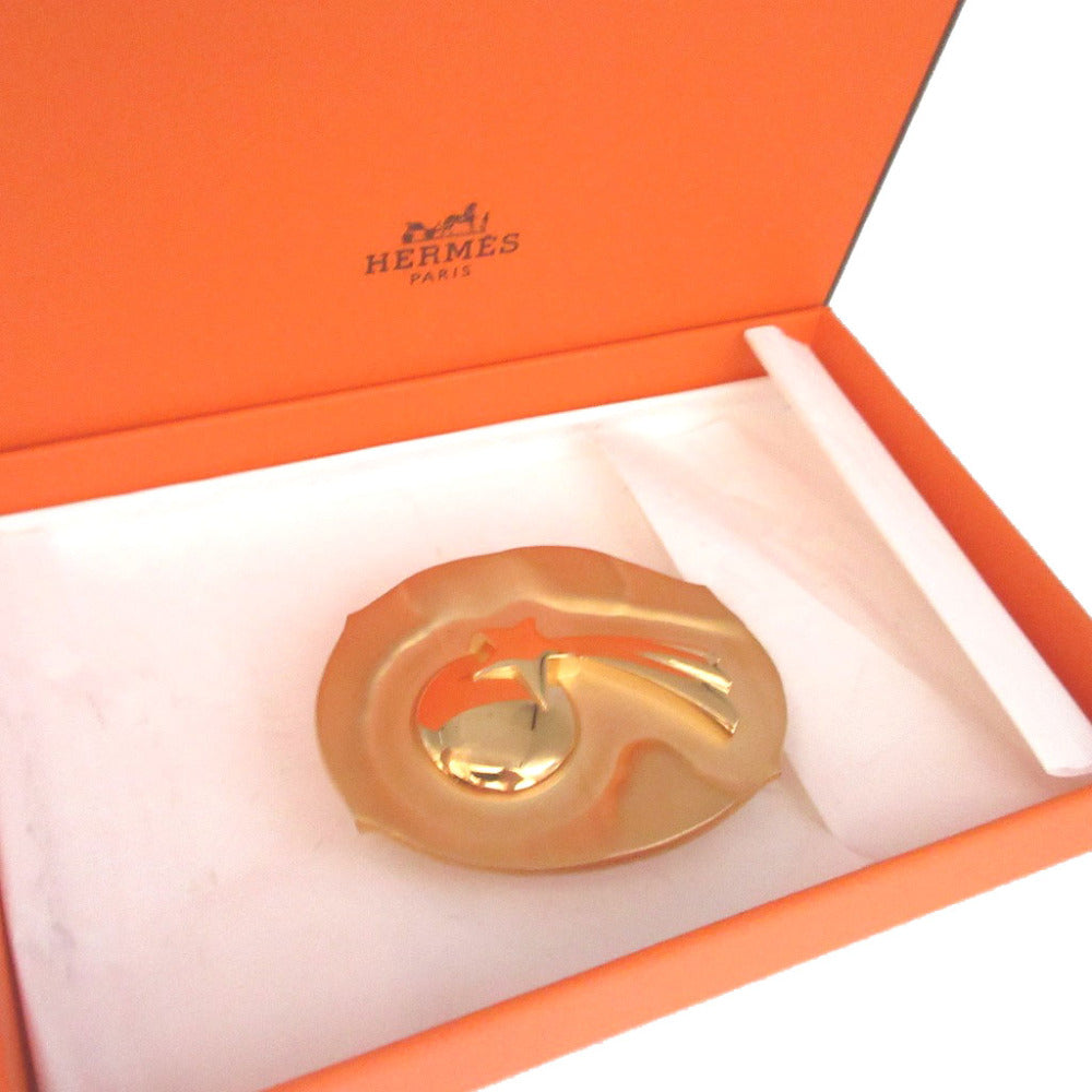 美品 エルメス シューティングスター 流れ星 メタル ゴールド ベルトバックル 1790【中古】HERMES