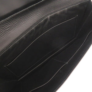 エルメス サンシルボックス ボックスカーフ ブラック ゴールド金具 ○J刻印 ヴィンテージ クラッチバッグ 黒 1800 【中古】 HERMES