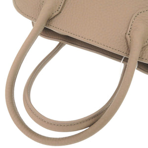 新品同様 ザ ロウ ソフト マルゴー 10 レザー ダークトープ 2WAY ハンドバッグ ショルダーバッグ 1836【中古】THE ROW