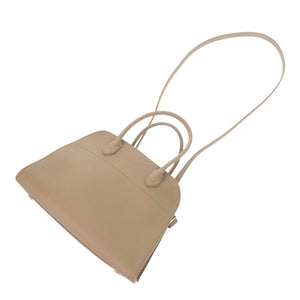 新品同様 ザ ロウ ソフト マルゴー 10 レザー ダークトープ 2WAY ハンドバッグ ショルダーバッグ 1836【中古】THE ROW