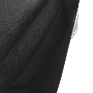 美品 サルヴァトーレフェラガモ ヴァラ チェーンウォレット 長財布 斜め掛け 22 B850 レザー ブラック 1852【中古】Salvatore Ferragamo