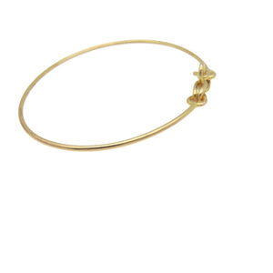 美品 エルメス ローズドメール K18YG バングル K18イエローゴールド ゴールド 1857【中古】HERMES レディース