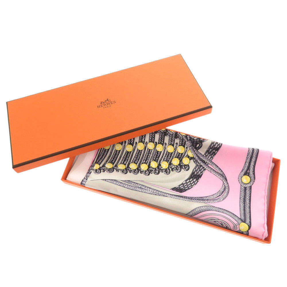 未使用品 エルメス カレ45 ガヴロッシュ ツイル Brandebourgs ブランデンブルク飾り シルク マルチカラー スカーフ 1872【中古】HERMES