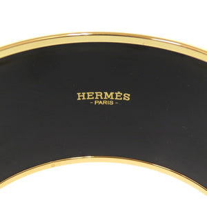 新品同様 エルメス エマイユ TGM メタル ゴールド バングル 1880【中古】HERMES