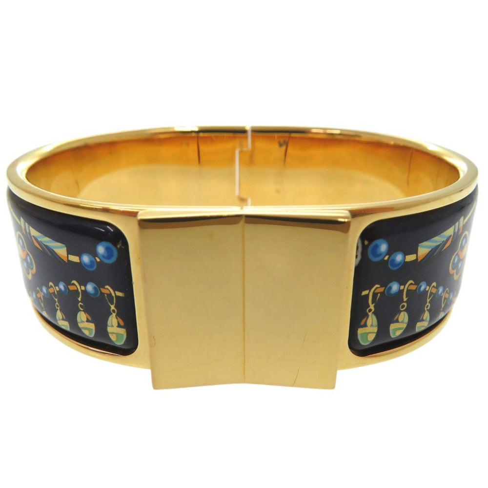 美品 エルメス エマイユ バングル  ブレスレット メタル マルチカラー 1889【中古】HERMES