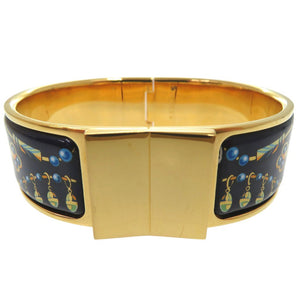 美品 エルメス エマイユ バングル  ブレスレット メタル マルチカラー 1889【中古】HERMES