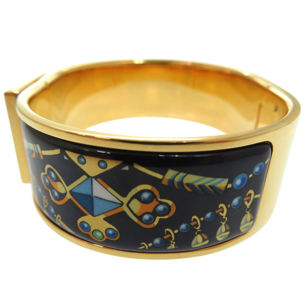 美品 エルメス エマイユ バングル ブレスレット メタル マルチカラー 1889【中古】HERMES