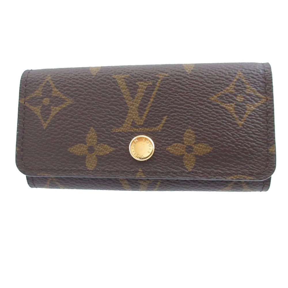 新品同様 ルイヴィトン ミュルティクレ ICチップ モノグラム ブラウン 茶 4連 キーケース 1900【中古】LOUIS VUITTON