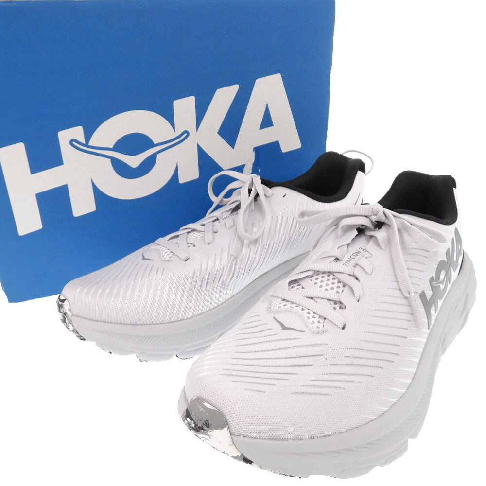 未使用品 ホカ RINCON 3 リンコン 3 1119395 NCSW サイズ27cm ポリエステル ポリウレタン ペールグレー ブラック ランニングシューズ 1906【中古】HOKA メンズ