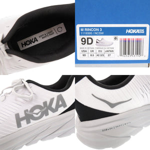 未使用品 ホカ RINCON 3 リンコン 3 1119395 NCSW サイズ27cm ポリエステル ポリウレタン ペールグレー ブラック ランニングシューズ 1906【中古】HOKA メンズ