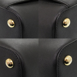 新品同様 マイケルコース レザー ブラック トートバッグ 黒 0006【中古】Michael Kors