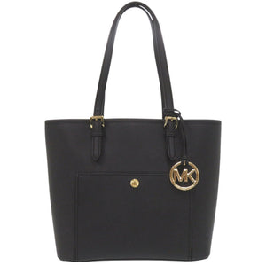新品同様 マイケルコース レザー ブラック トートバッグ 黒 0006【中古】Michael Kors
