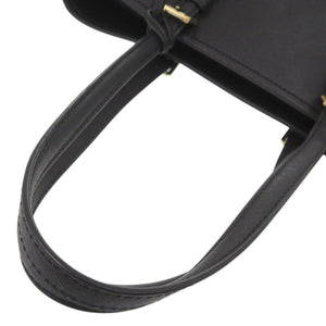 新品同様 マイケルコース レザー ブラック トートバッグ 黒 0006【中古】Michael Kors