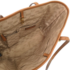 美品 マイケルコース 2WAY KENLY ラージ 35F6GTVT1L レザー ブラウン 茶 トートバッグ 0007【中古】Michael Kors