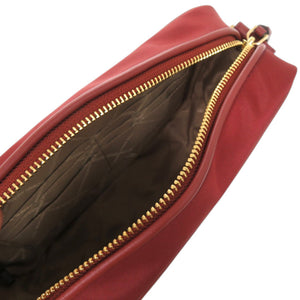 美品 マイケルコース JET SET CHARM EW クロスボディ ラージ IM2202 ナイロン レッド 赤 ショルダーバッグ 0012【中古】Michael Kors