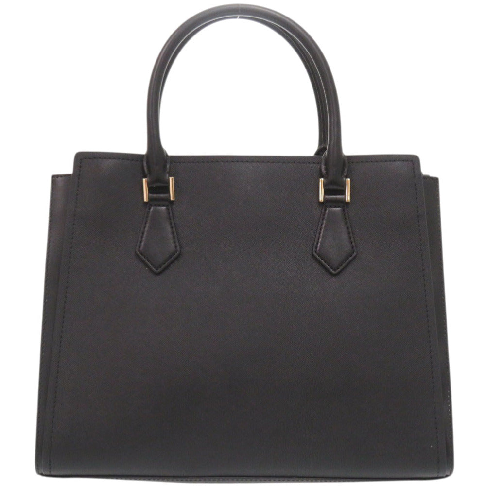 新品同様 マイケルコース 2WAY レザー ブラック トートバッグ 黒 0018【中古】Michael Kors