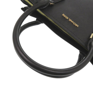 新品同様 マイケルコース 2WAY レザー ブラック トートバッグ 黒 0018【中古】Michael Kors