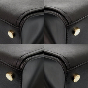 新品同様 マイケルコース 2WAY レザー ブラック トートバッグ 黒 0018【中古】Michael Kors