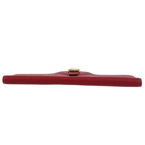 美品 エルメス ドゴンMM トゴ レッド 赤 長財布 0026【中古】HERMES