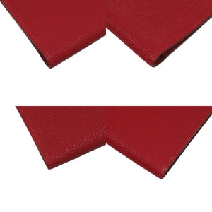 美品 エルメス ドゴンMM トゴ レッド 赤 長財布 0026【中古】HERMES