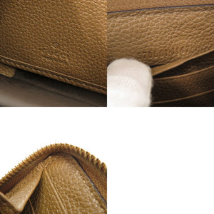 新品同様 グッチ ズゥミ 570661 レザー ブラウン ラウンドファスナー 長財布 0061【中古】GUCCI