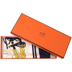 未使用品 エルメス ポケットチーフ カレ45 プチカレ brides de gala シルク マルチカラー スカーフ 0124【中古】HERMES