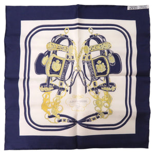 未使用品 エルメス ポケットチーフ カレ45 プチカレ brides de gala シルク マルチカラー スカーフ 0124【中古】HERMES