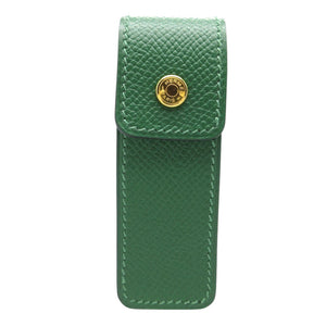 新品同様 エルメス チューイングガムケース クシュベル ヴェール ゴールド金具 セリエ 0130 【中古】 HERMES