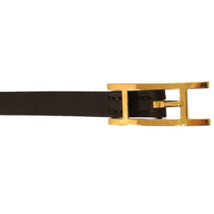美品 エルメス ビーアピ ドゥブルトゥール ヴォーシャモニー ノワール 064692CC ブレスレット 黒 0136【中古】HERMES